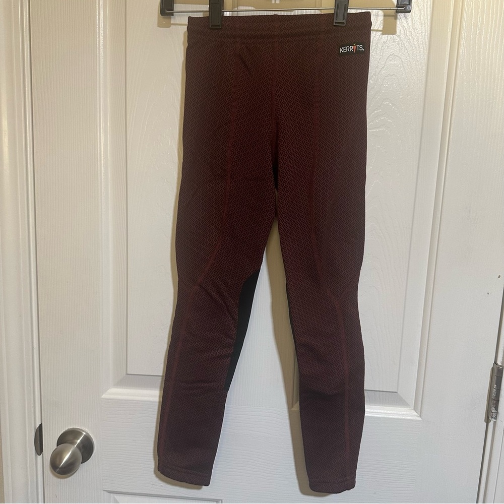 Kerrits Knee Patch Fleece Lite Tights, Size Medium
